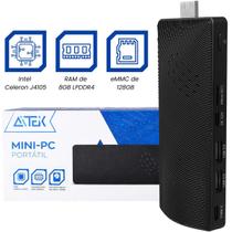 Mini PC Portátil Pocket Size Intel Celeron J4105 Com 8GB De RAM E 128GB Windows 11 Pro Suporte 4K HDMI Computador De Bolso