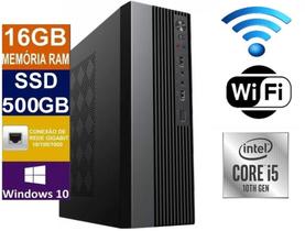 Mini Pc slim Intel Core I5 10400 10ª geração ram 16gb ddr4 ssd 480gb win11