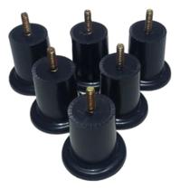 Mini Pé Cama Fixo Box Bau Queen King Com 6 Cm Pu