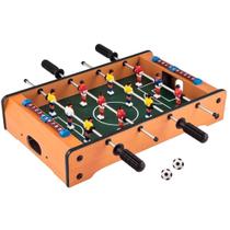 Mini Pebolim Totó Futebol De Mesa 10x31x51cm Bolas E Placar - Dm Toys