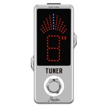 Mini Pedal Afinador Tuner Guitarra Baixo Cromático Rowin Lt-910 Pedal com LED Alta Precisão By pass