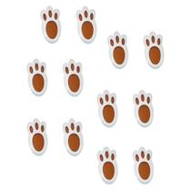 Mini Pegadas Coelho Páscoa - Enfeite Cartonado C/ 12 Unid.