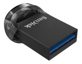 Mini pen drive sandisk ultra fit 128gb usb 3.1 130mbs - lacrado - original