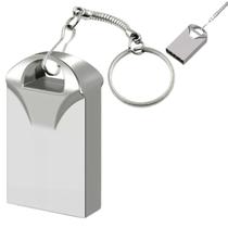 Mini Pendrive 32GB C/ Corrente USB 2.0 Alumínio Portátil Resistente Rápido Ideal P/ Documentos Fotos Vídeos PC Notebook
