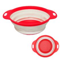 Mini Peneira Escorredor Retrátil Silicone P/ Legumes Saladas