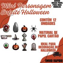 Mini Personagem C/Uni Halloween Enfeite Decoraçao Festa