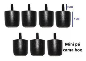 Mini Pesinhos Cama Box Casal 7 Unidades Com 4cm cor Preto Mini Pesinhos Cama Box Casal 7 Unidades Com 4cm cor Preto