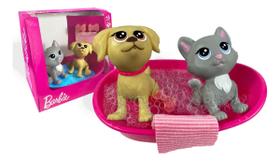 Mini Pets Barbie - Hora Do Banho - MINI GATA E MINI TAFFY