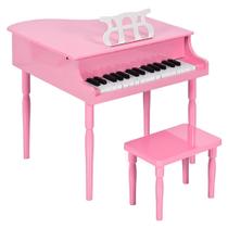 Mini piano de cauda Best Choice Kids de 30 teclas com banco e adesivos