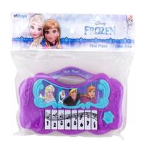 Mini piano infantil teclado musical frozen ana olaf elsa princesa disney meninas a pilha - ETITOYS