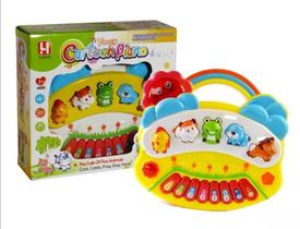 Mini Piano Teclado Infantil Som Animais Brinquedo Colorido