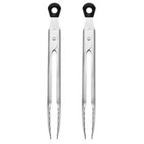 Mini pinças OXO Good Grips de aço inoxidável de 18 cm - pacote com 2