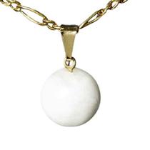 Mini Pingente Disco de Quartzo Leitoso Natural 12mm com Banho Dourado - Atacado Mini Pingente Disco de Quartzo Leitoso Natural 12mm com Banho Dourado - Atacado