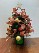 Mini Pinheiro árvore de Natal Decorada 38cm Mini Pinheiro árvore de Natal Decorada 38cm