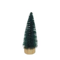 Mini Pinheiro Decorativo Verde Base Tronco Madeira 16cm - Art Christmas Mini Pinheiro Decorativo Verde Base Tronco Madeira 16cm - Art Christmas