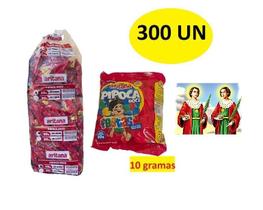 Mini Pipoca Doce Com 300 Unidades De 10Gr Cosme Damião