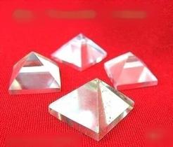Mini Piramide Cristal Base Medidas Quéops Semi Transparente
