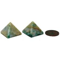 Mini Pirâmide Pedra Jadeita Verde Natural Tipo B Quéops 20mm - CristaisdeCurvelo