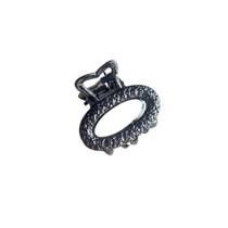 Mini Piranha Oval em Metal para Cabelo Dourada ou Grafite