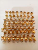 Mini piranha presilha de cabelo infantil de brilho com 80