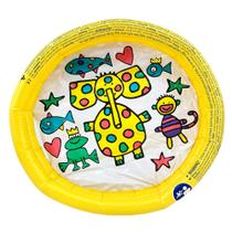 Mini Piscina Infantil Para Bebe Resistente Amarelo 21L - Jilong