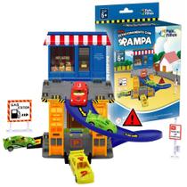 Mini Pista Estacionamento C Rampa Brinquedo Carrinho Corrida - Pais e filhos
