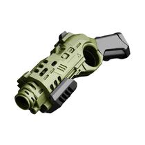 Mini Pistola De Brinquedo EDC Preta Com Ejeção De Cápsulas Por Botão E Fidget Spinner Anti-stress