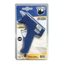 Mini Pistola De Cola Quente 10W Azul Rendicolla Mini Pistola De Cola Quente 10W Azul Rendicolla