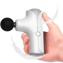 Mini Pistola de Massagem Portátil Renpho com 5 Velocidades e Kit com 4 Peças de Massagem Branco