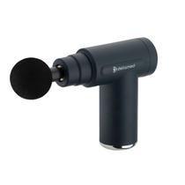 Mini Pistola Massageadora Corporal - 6 Níveis de Intensidade e 5 Ponteiras - Portátil e Eficiente