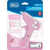 Mini Pistola para Cola Quente APL11 Rosa