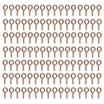 Mini Pitão 9mm Rosqueável Rose Gold Para Bijuterias Com 300 Unidades