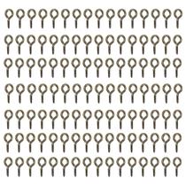 Mini Pitão Com Rosca Ouro Velho 9mm Para Artesanato Bijus Com 100 Peças Mini Pitão Com Rosca Ouro Velho 9mm Para Artesanato Bijus Com 100 Peças