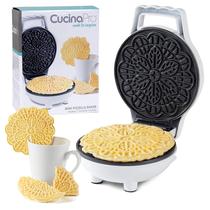 Mini Pizzelle Maker CucinaPro de 10 cm, antiaderente, elétrica