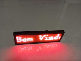 Mini placa Crachá painel LED recarregável