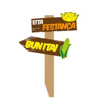 Mini Placa De Decoração Eita Festança Bunita