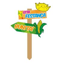 Mini Placa De Decoração Eita Festança Bunita