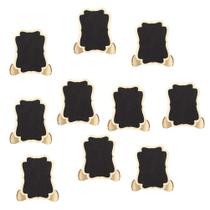 Mini placa de lousa Taidda com suporte de cavalete, 10 peças de madeira