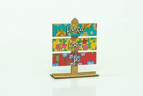 Mini Placa Força Foco Fé 14X11X4CM Mini Placa Força Foco Fé 14X11X4CM