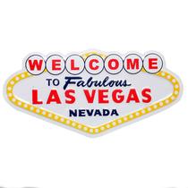 Mini Placa Imã De Geladeira Las Vegas Metal C/ Relevo 12cm Mini Placa Imã De Geladeira Las Vegas Metal C/ Relevo 12cm