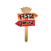 Mini Placa Jardim Festa Junina - 1 unidade - Grintoy - Rizzo Mini Placa Jardim Festa Junina - 1 unidade - Grintoy - Rizzo