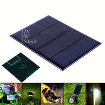 Mini Placa Painel Solar Fotovoltaica 12V 3w 250mA 145x145mm Mini Placa Painel Solar Fotovoltaica 12V 3w 250mA 145x145mm