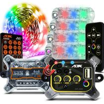 Mini Player Bluetooth Mp3 USB + Central + 4 Strobos + Fita LED - Bob Trio Paredao AJK APL-2022