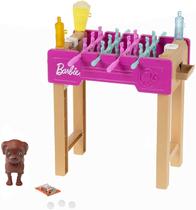 Mini Playset Barbie Game Night com mesa para animais de estimação e pebolim de 3 a 7 anos Mini Playset Barbie Game Night com mesa para animais de estimação e pebolim de 3 a 7 anos
