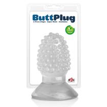 Mini Plug Anal Massageador Translucido Com Cravinhos 7,5 x 3,5 Cm