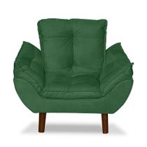 Mini Poltrona Cadeira Infantil de Criança Suede Verde Pés Palito Mini Poltrona Cadeira Infantil de Criança Suede Verde Pés Palito