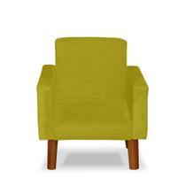 Mini Poltrona Cadeira Infantil Nina De Criança Suede Amarelo Mini Poltrona Cadeira Infantil Nina De Criança Suede Amarelo