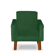 Mini Poltrona Cadeira Infantil Nina de Criança Suede Verde marrom Pés Palito Mini Poltrona Cadeira Infantil Nina de Criança Suede Verde marrom Pés Palito