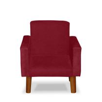 Mini Poltrona Cadeira Infantil Nina De Criança Suede Vermelho Mini Poltrona Cadeira Infantil Nina De Criança Suede Vermelho