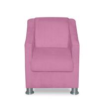 Mini Poltrona Cadeira Infantil Tilla De Criança Suede Rose Mini Poltrona Cadeira Infantil Tilla De Criança Suede Rose